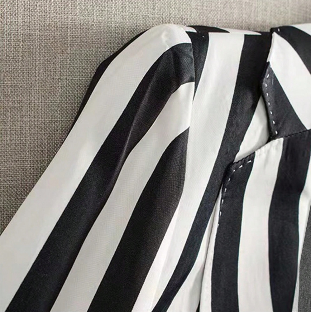 Print Roll Tab Sleeve Blazer For Dailywear - Picture 2 of 7